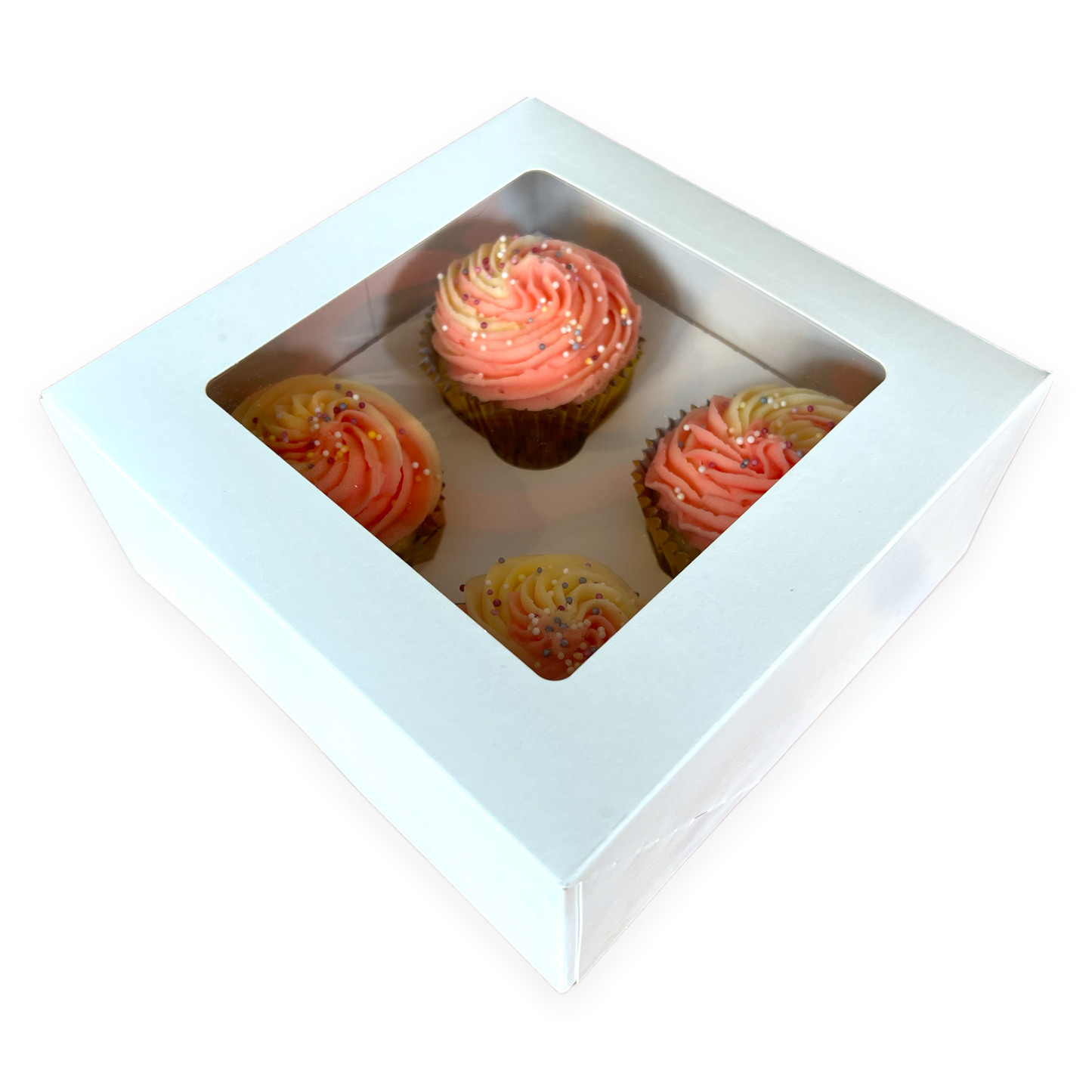 Premium 4 Cupcake Box x 10