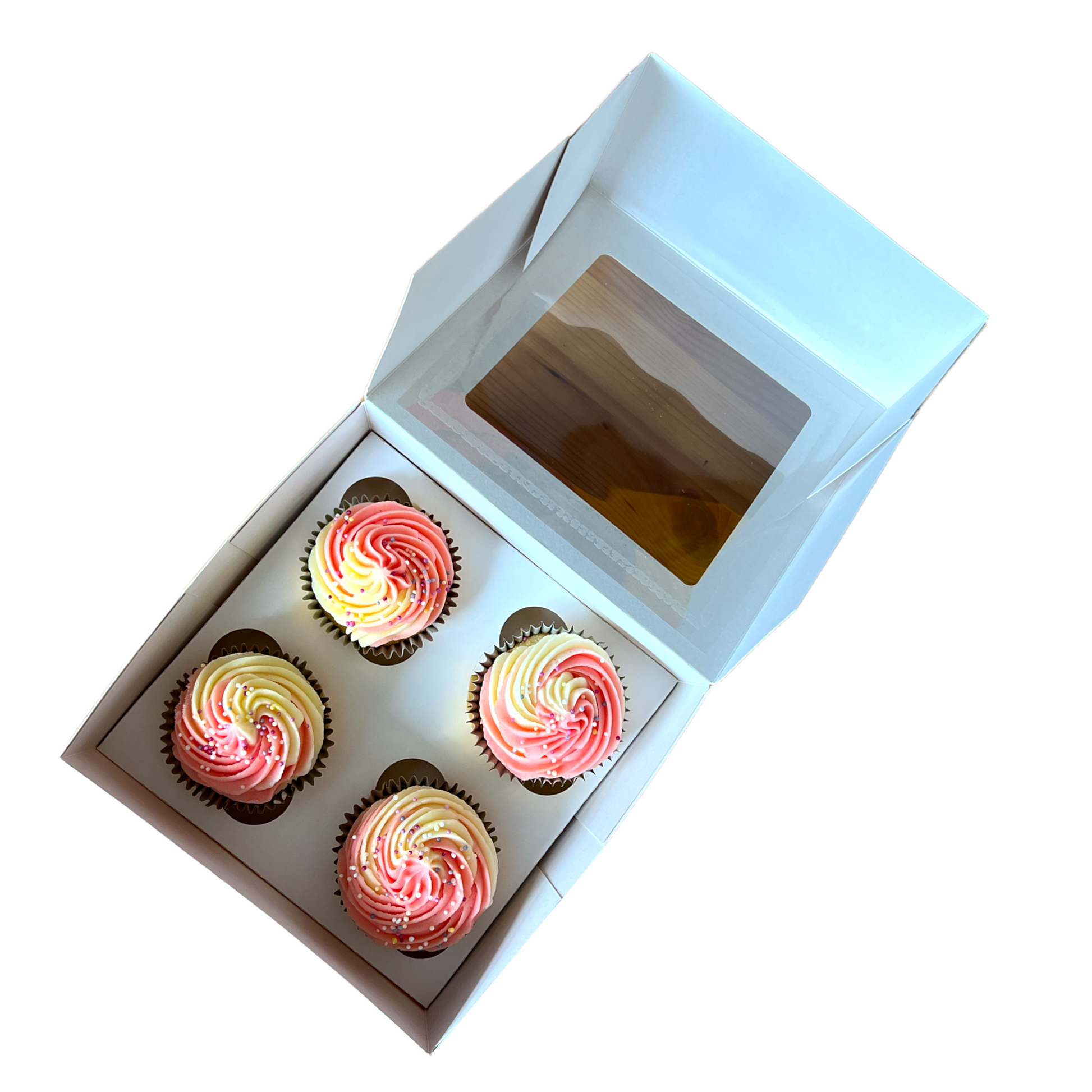 Premium 4 Cupcake Box x 10